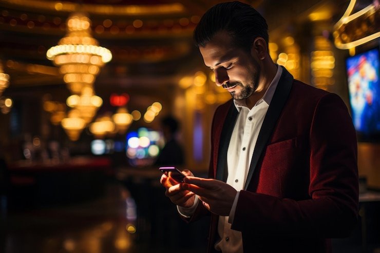 Dashboard aplikasi lapak 89 menampilkan Wolf Gold di tab Slots, jadwal Liga 1 di tab Sportsbook, dan live-dealer tables di tab Live Casino dalam navigasi bottom